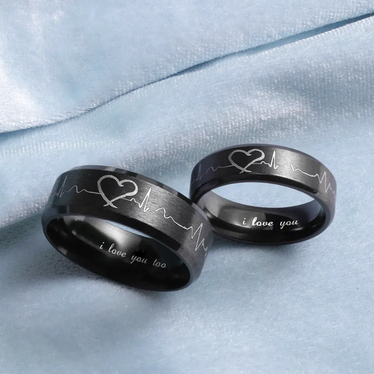 Heartbeat Vow Rings