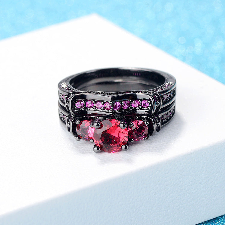 Crimson Vow Rings