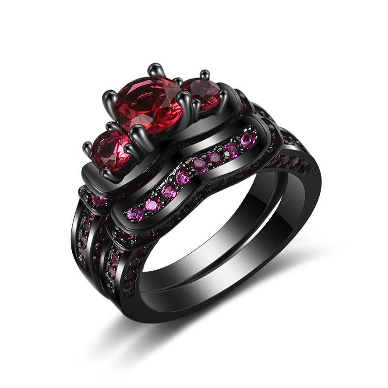 Crimson Vow Rings