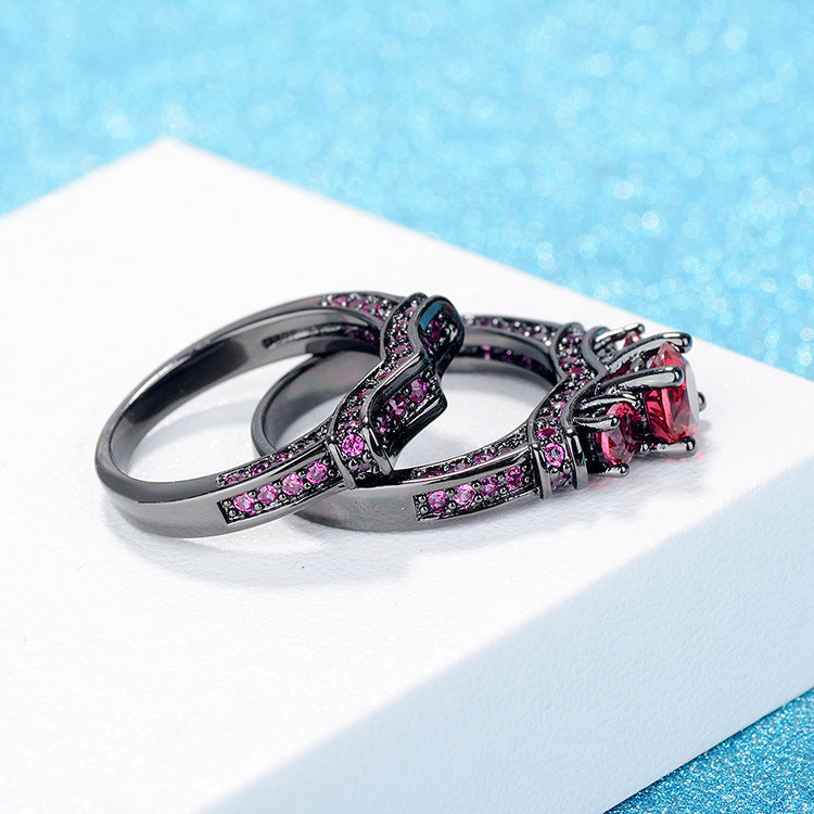 Crimson Vow Rings