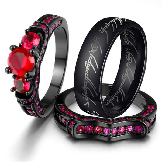Crimson Vow Rings