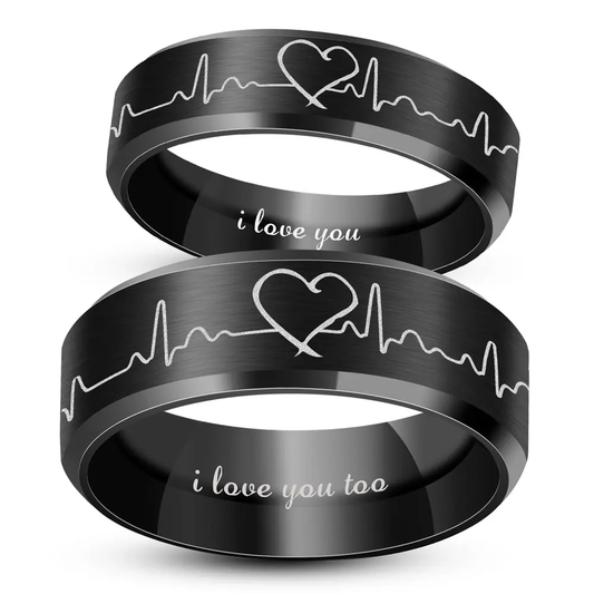 Heartbeat Vow Rings