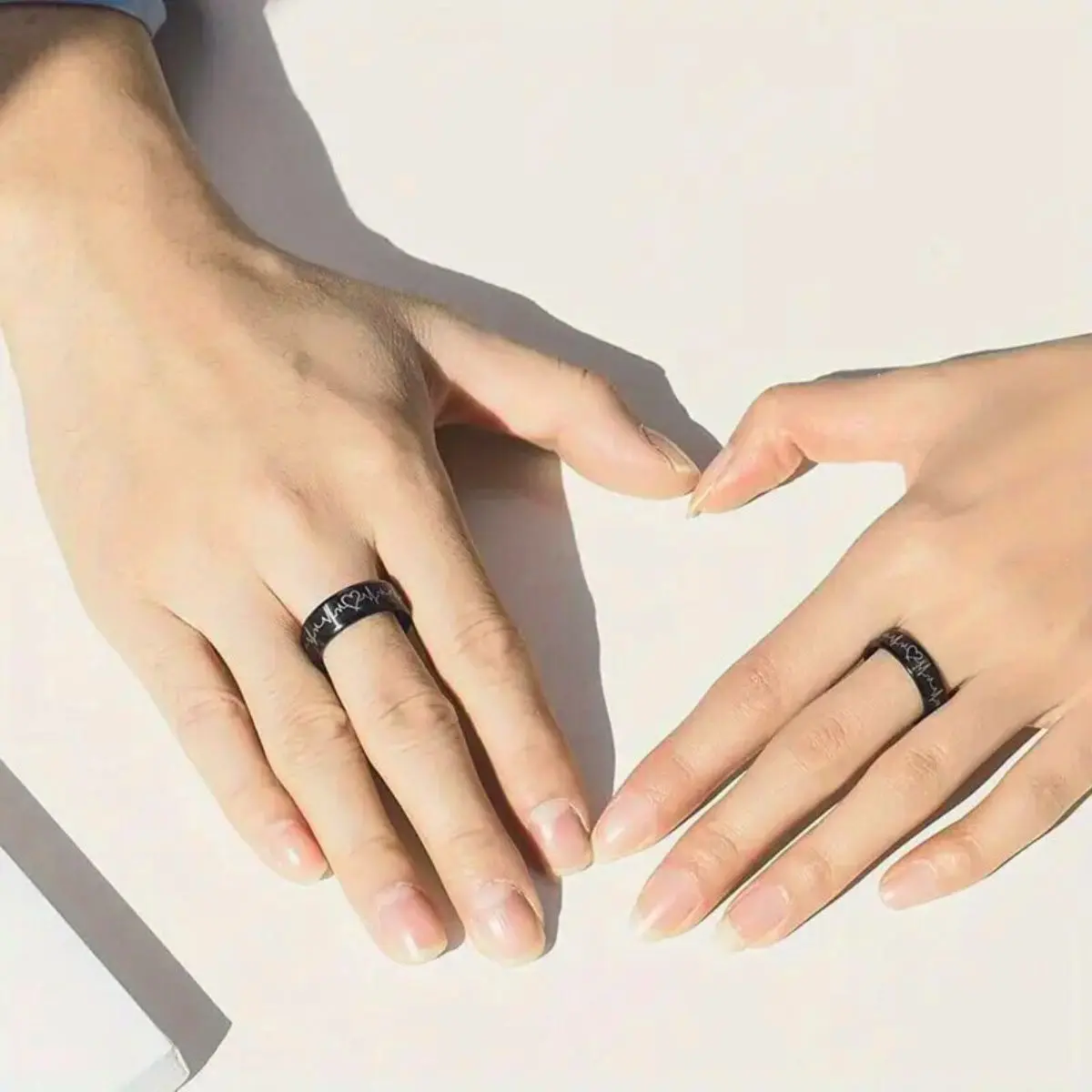 Heartbeat Vow Rings