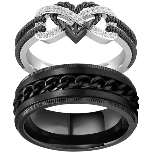 Crossheart Rings