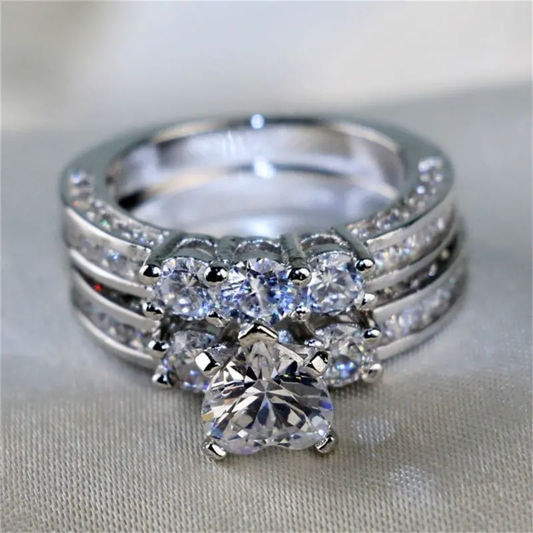 Starlit Silver Rings